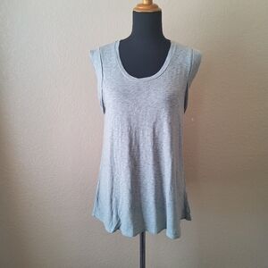 Three Dots Jersey Knit Muscle Tank Top Size M Blue New